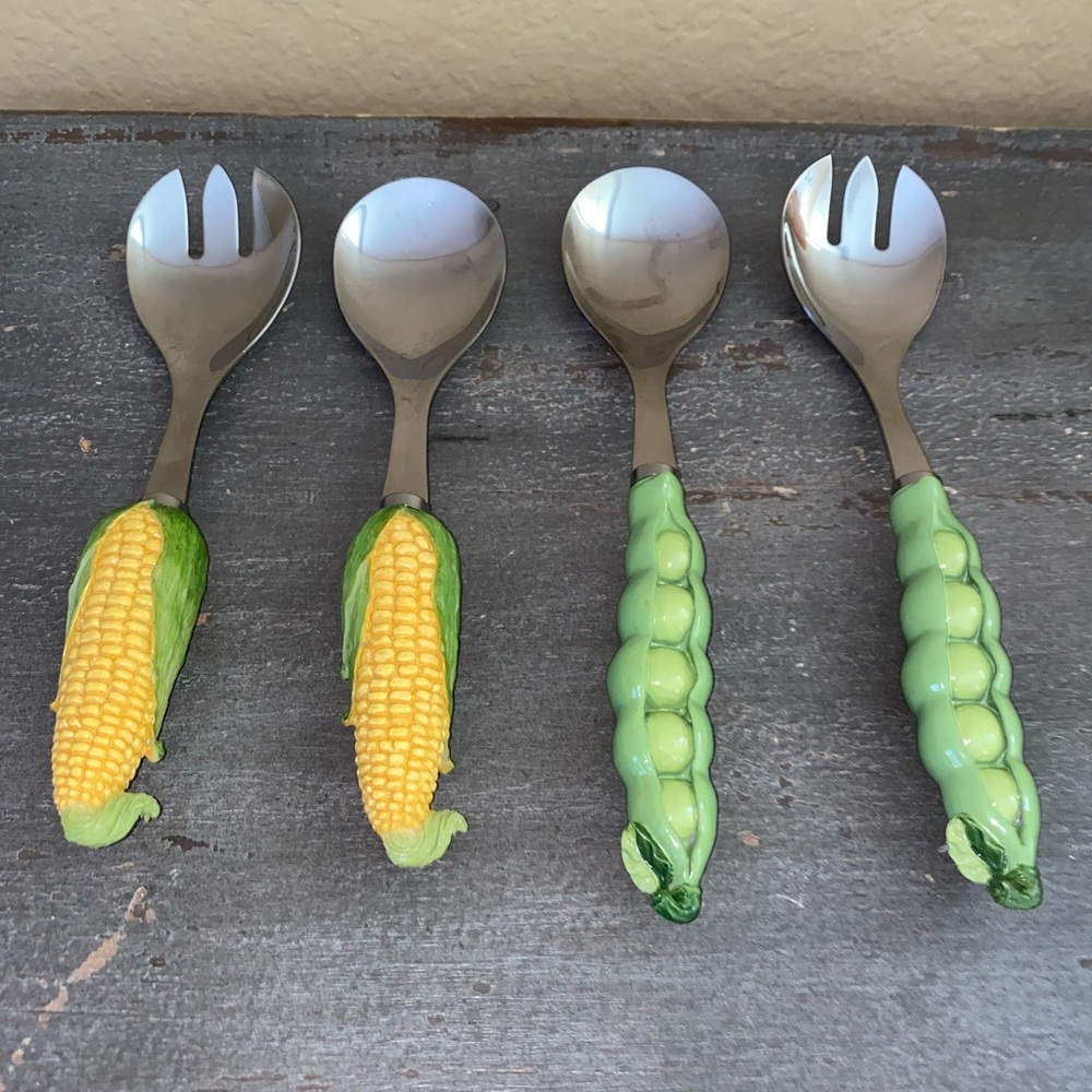 New double sets of serving fork and spoon - Picture 6 of 7